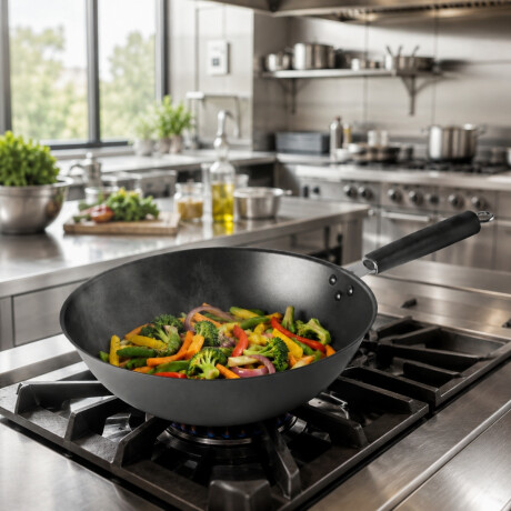 Wok de Acero Antiadherente 28 cm Wok de Acero Antiadherente 28 cm