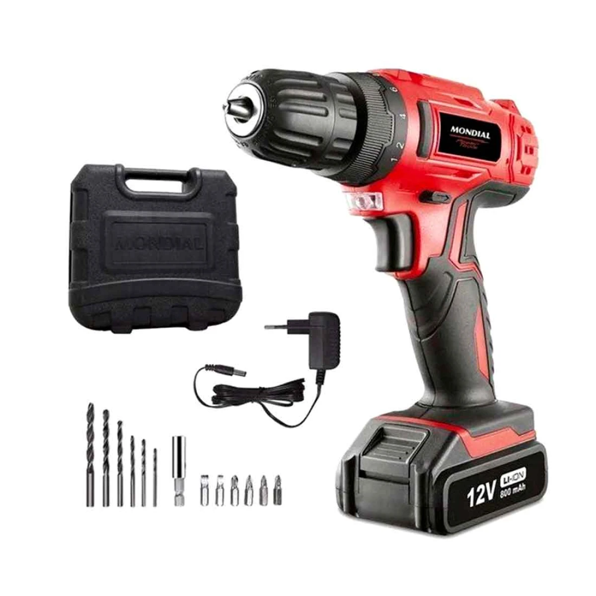 Destonillador Taladro Mondial Fpf-06 1500w con accesorios 