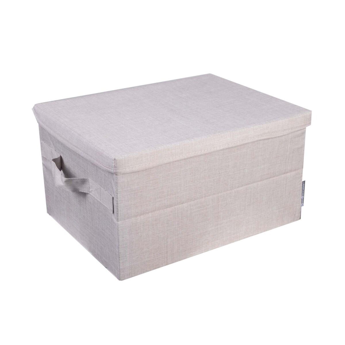 CAJA ORG PLEGABLE C/TAPA - POLIESTER NATURAL-BEIGE BOX 