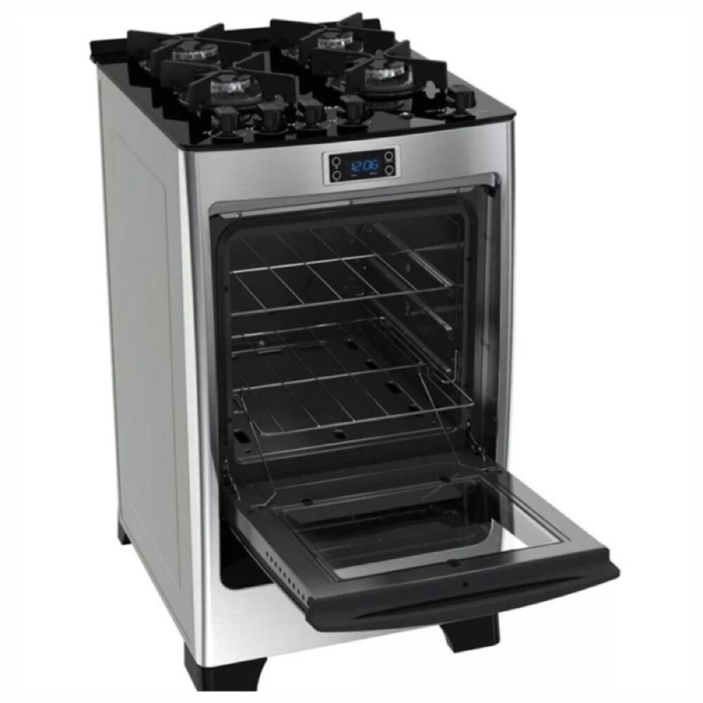 COCINA S/GAS - TERMOCUPLA- MESA VIDRIO - ENC. ELEC.- AUTO LIMP. negro