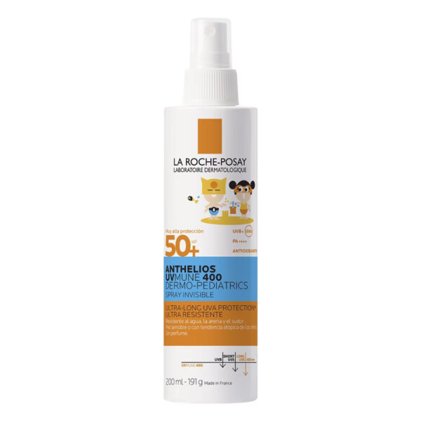 Protector Solar Anthelios Dermo-Pediatrics Spray Invisible FPS 50+ 200 ml - La Roche-Posay Protector Solar Anthelios Dermo-Pediatrics Spray Invisible FPS 50+ 200 ml - La Roche-Posay