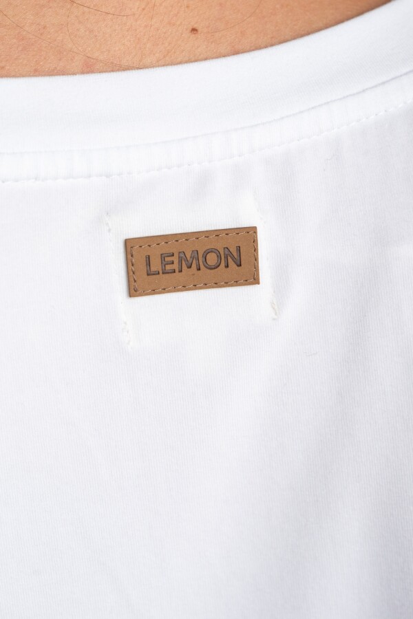 Remera Algodón Elastano Blanco