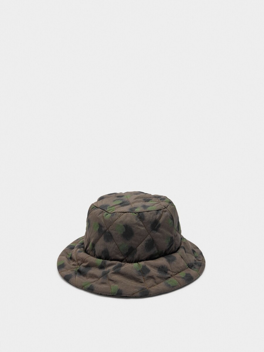 Gorro Bucket Acolchado De Nylon multicolor