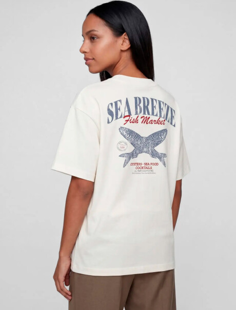 CAMISETA MANGA CORTA CON ESTAMPA - BLANCO BLANCO