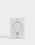 Cadena Corta con Dije Premium Gold Cadena Corta Con Dije Corazón - Plateado