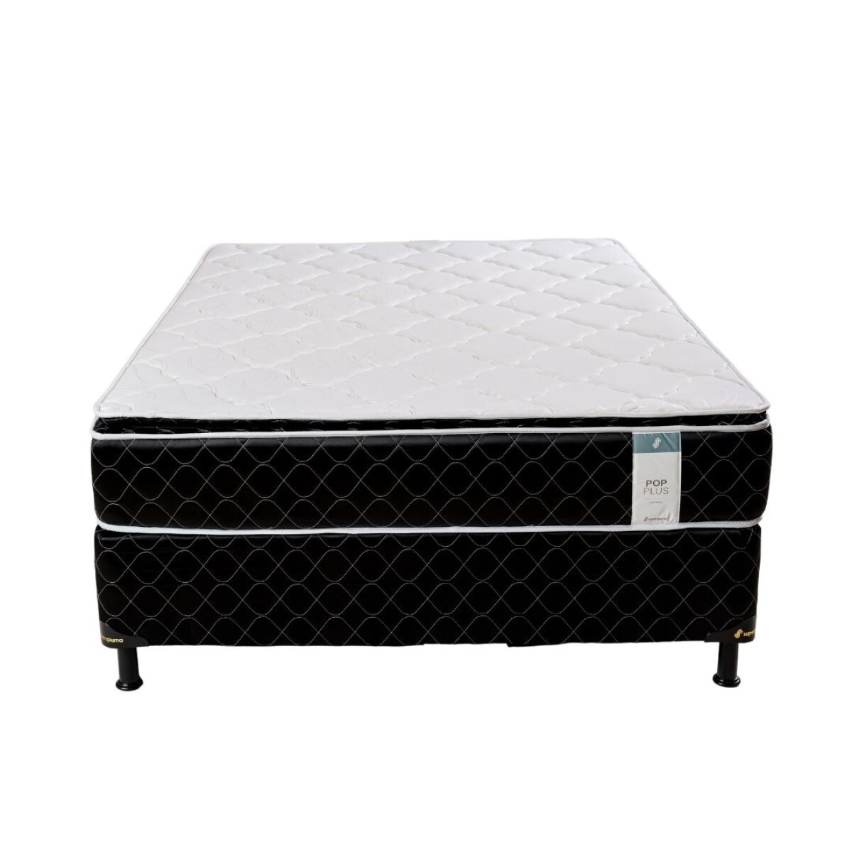 Sommier Superspuma Pop Plus Pw 140x190 BC Negro 
