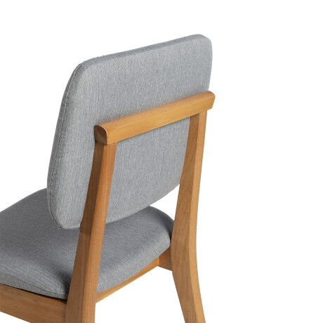 Silla Classic - Tela Rústica Ceniza Claro