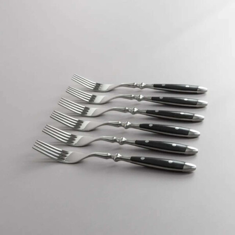 Set de Cubiertos Volf Box 24 Piezas Bistro Negro