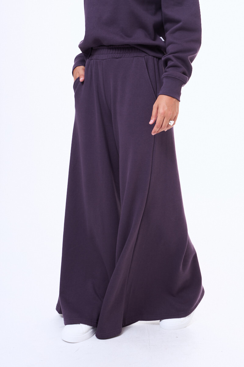 Pantalon de felpa Chia Violeta