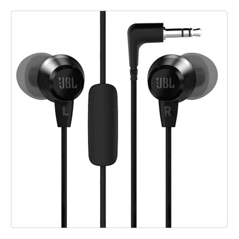 Auricular JBL In-Ear C50HI 3.5mm negro Unica