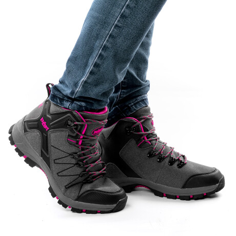 Calzado Botas Tácticas Outdoor Trekking Para Dama Gris