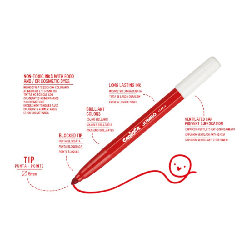 Marcadores Carioca Jumbo x12 Marcadores Carioca Jumbo x12