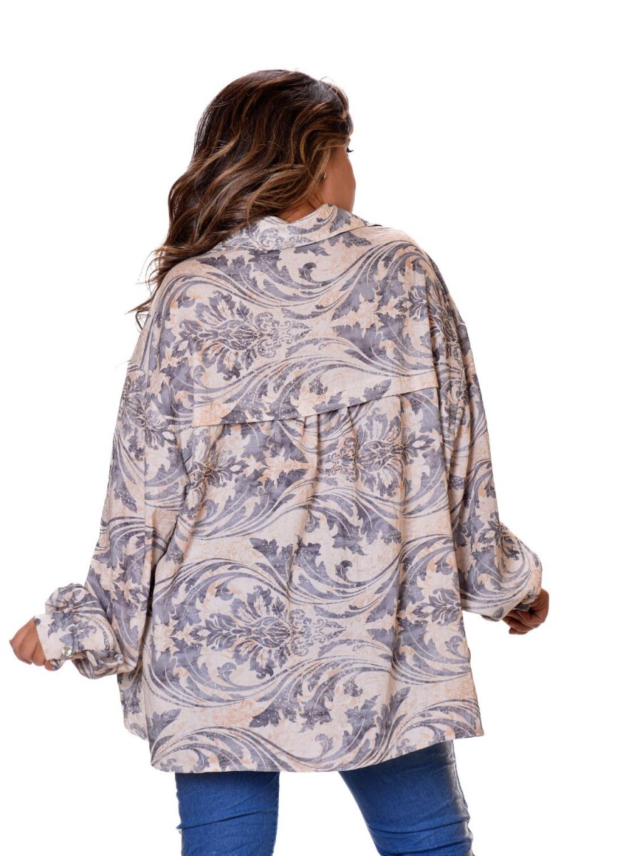 Camisa estampada de viscosa Camisa estampada de viscosa