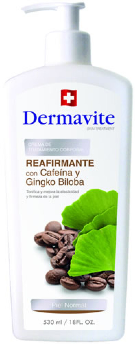 CREMA REAFIRMANTE DERMAVITE CAFEINA 530 ML 