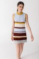 VESTIDO ZIP KNIT Cel Y Choco