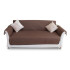 Cubre Sofá Sillón Protector Reversible 3 Cuerpos Cobertor Variante Color Marrón
