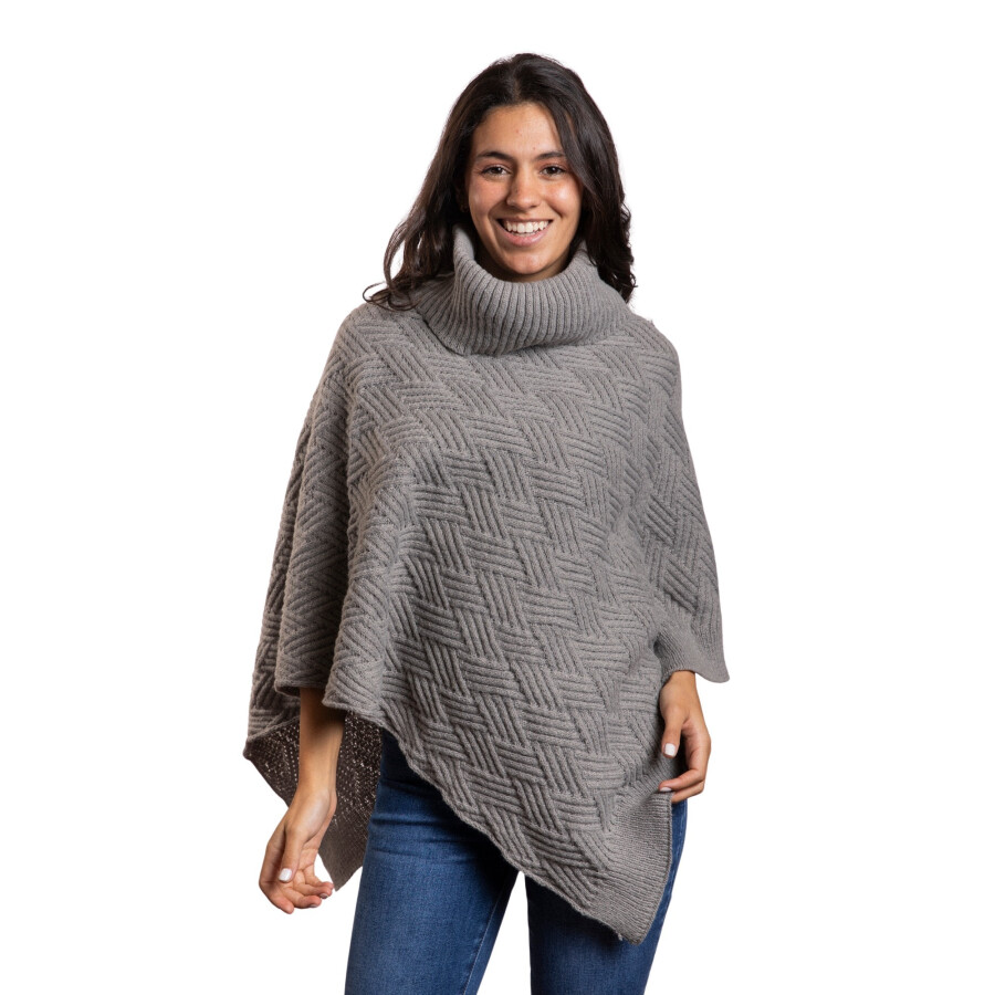 CHERRY PONCHO GREY