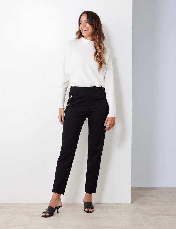 Pantalon Zips NEGRO