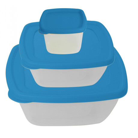 RECIPIENTE PLASTICO X3UDS C/TAPA CUADRADO 8CM/12CM/17CM HAIXING 826CA Q48 RECIPIENTE PLASTICO X3UDS C/TAPA CUADRADO 8CM/12CM/17CM HAIXING 826CA Q48