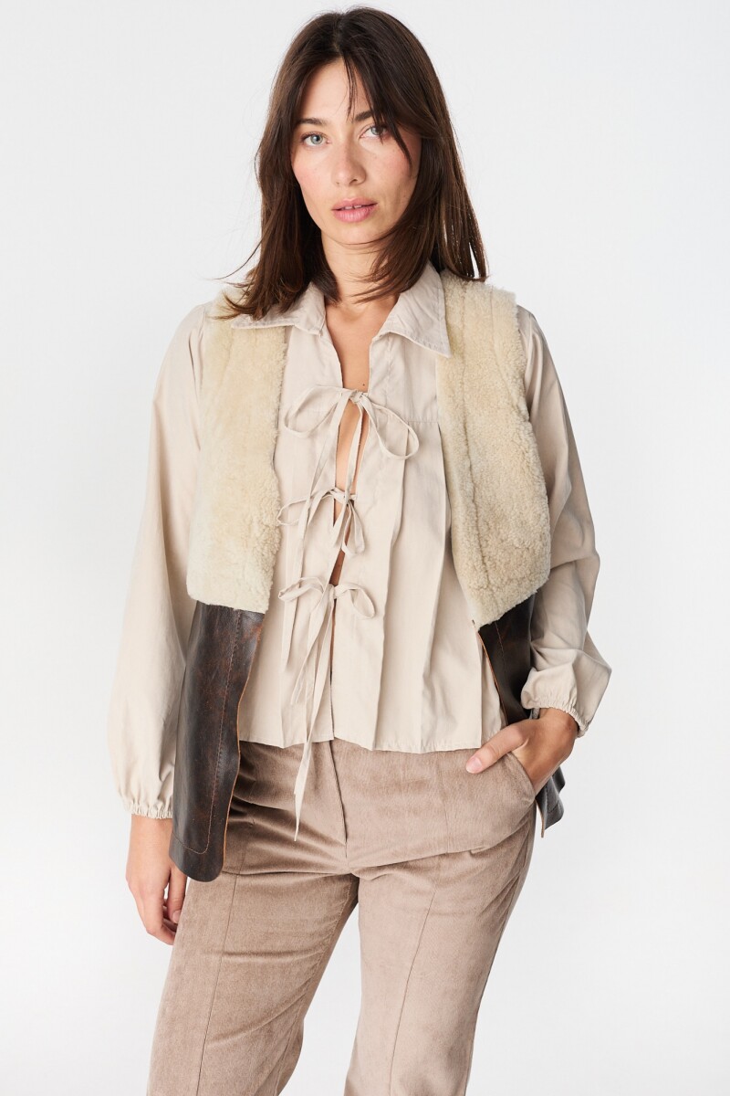 Chaleco Leather Bobby Crudo