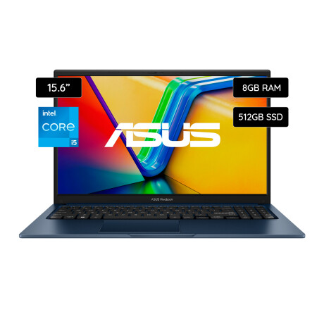 Notebook ASUS Vivobook X1504ZA-NJ041W 15.6" 512GB SSD / 8GB RAM Intel Core i5-1235U Blue