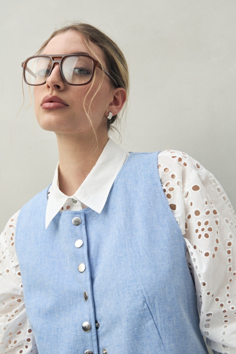 CHALECO MIKE Azul Melange