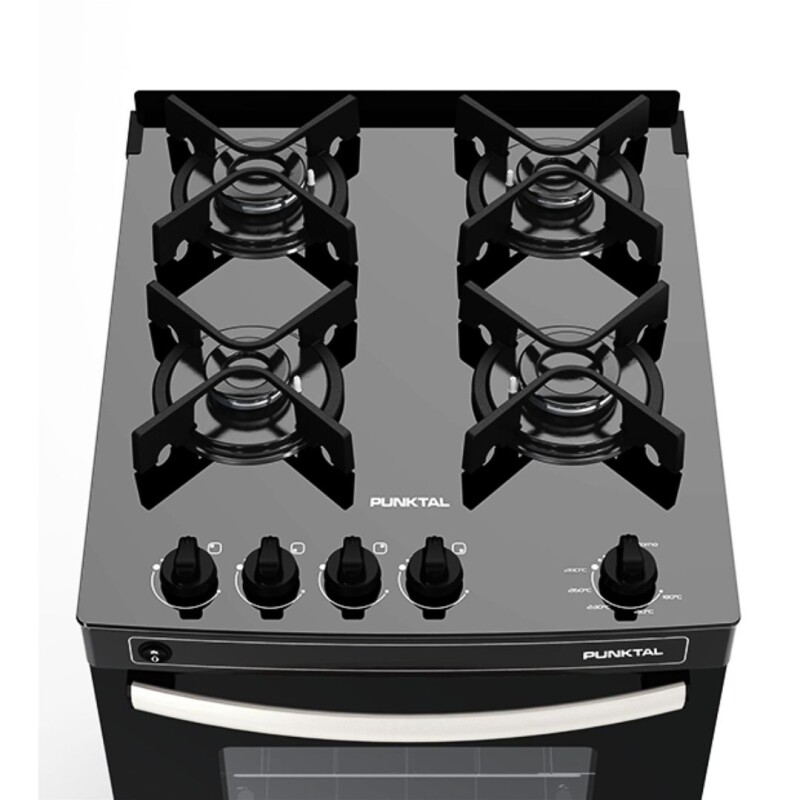 Cocina Punktal Agile Glass PK-GL4B Negra Cocina Punktal Agile Glass PK-GL4B Negra
