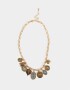 Collares Cortos Multi dijes Collar De Metal - Combinacion Bicolor