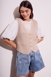 Chaleco Lurex Plata