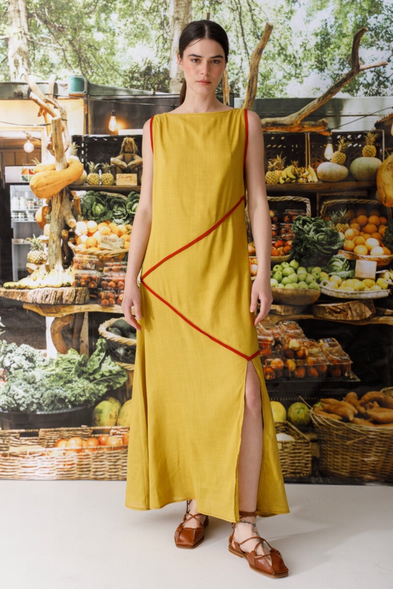 PRE VENTA VESTIDO TRAZOS Pistacho Y Bordo