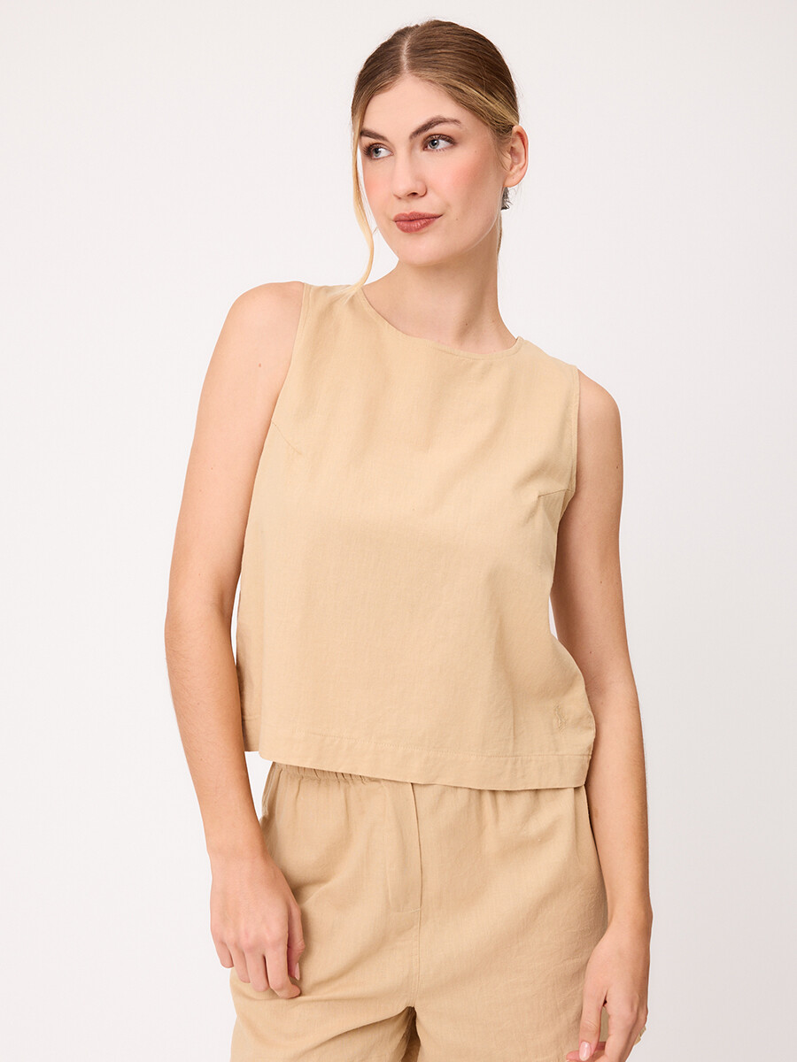 TOP BORINA POLANCO - Beige 