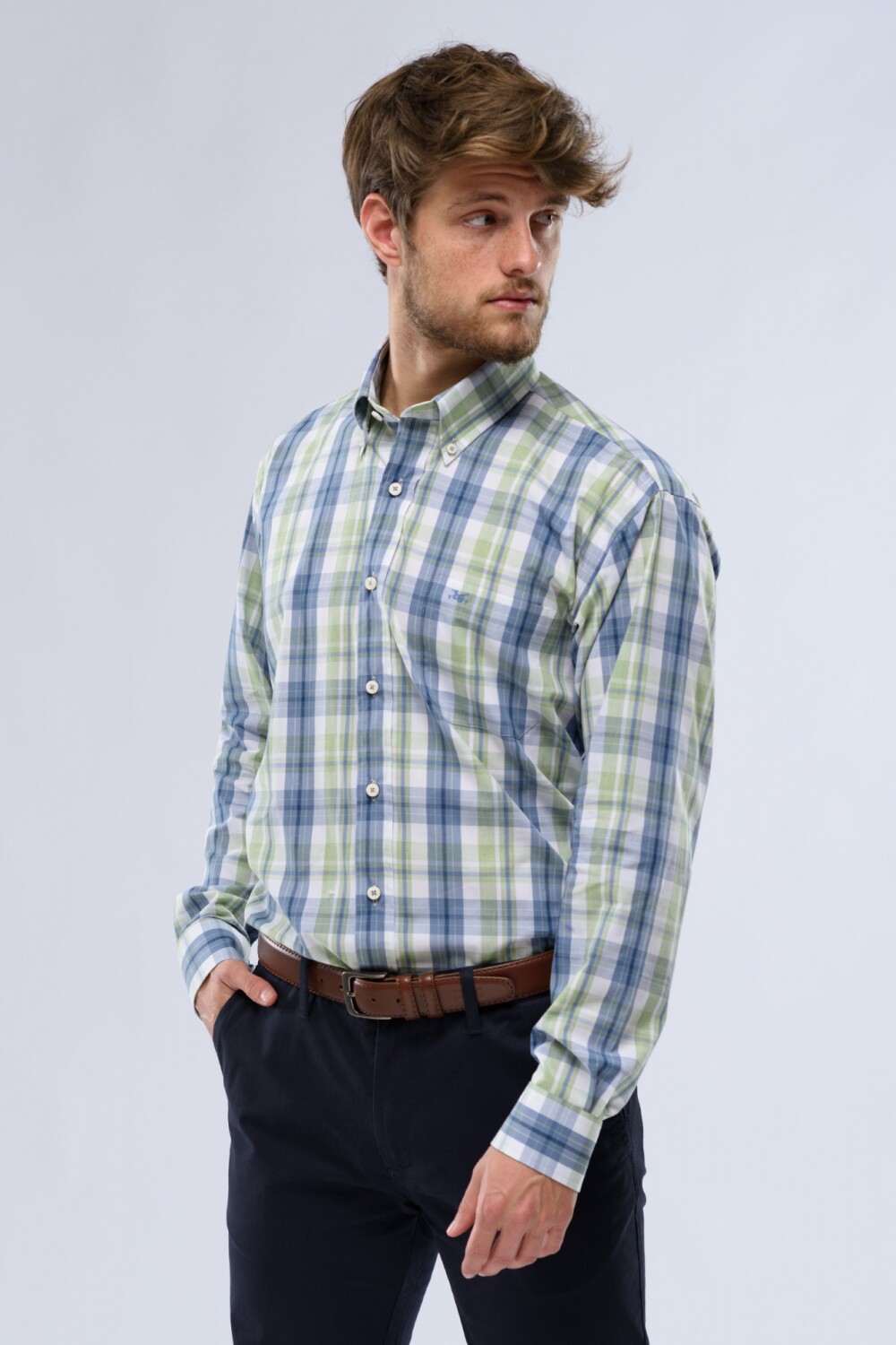CAMISA CUADROS Verde