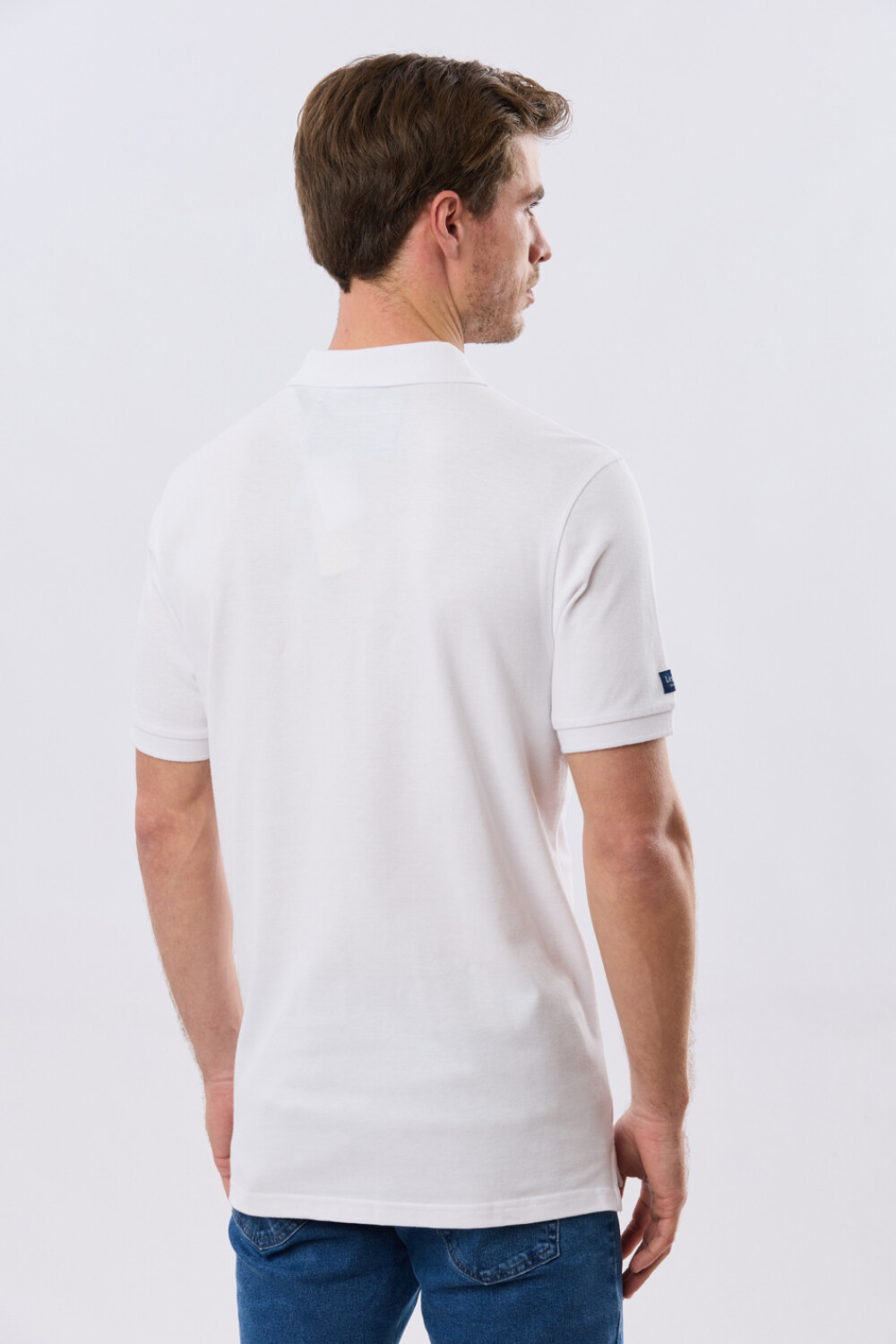 REMERA POLO LISA PIQUÉ Blanco