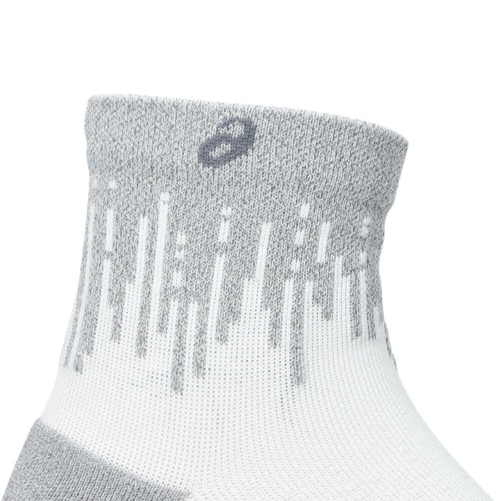 Medias Running Performance Run Sock Quarter Unisex Brilliant White/silver Reflective