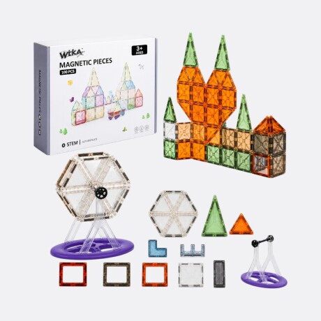 Juego De Cubos Magnéticos 100 Piezas Juego De Cubos Magnéticos 100 Piezas