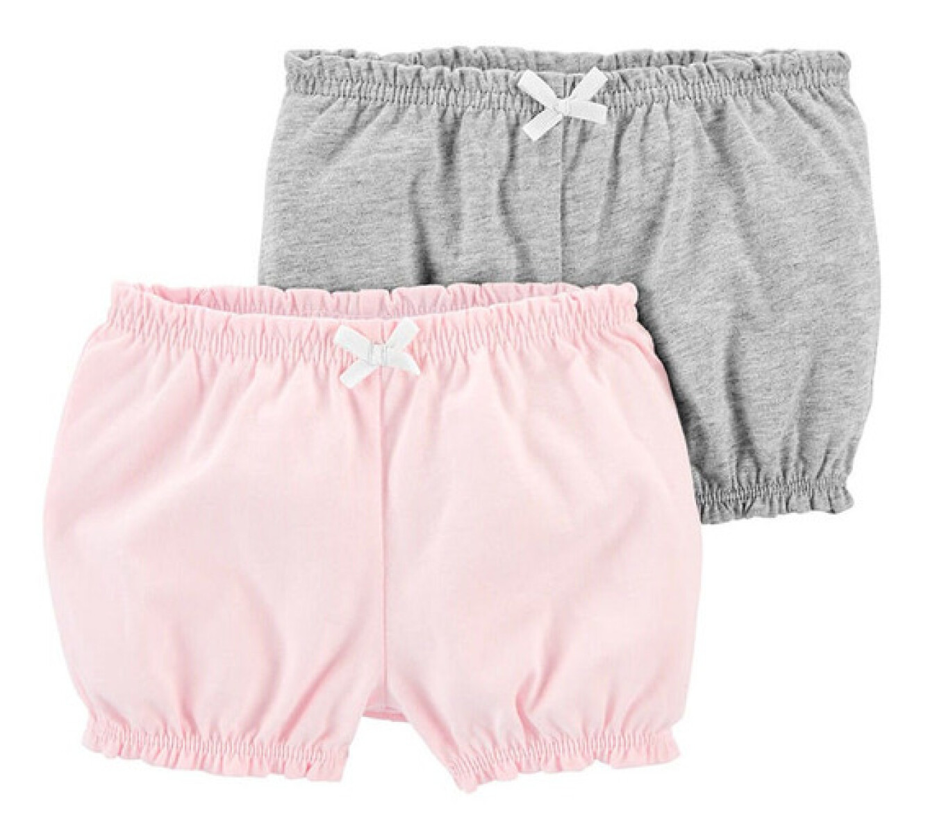 Pack dos shorts de algodón, tipo burbuja 