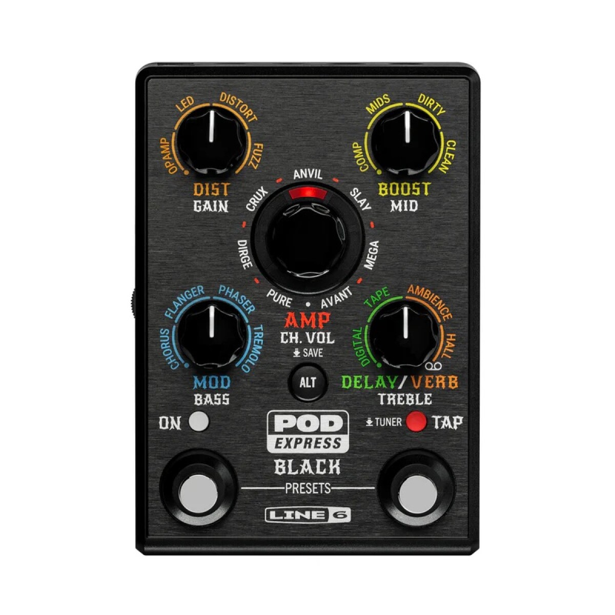 Pedal De Efectos Line6 Pod Express Negro 