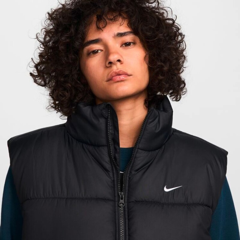 Abrigo Nike Sportswear Classic Puffer de Mujer Negro