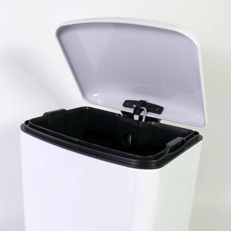 BASURERO INOX BLANCO C/PEDAL 6L Unica
