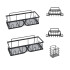 Set X5 Estante Organizador Baño Accesorio Jaboneras Adhesivo IMBACK Color Negro Set X5 Estante Organizador Baño Accesorio Jaboneras Adhesivo IMBACK Color Negro