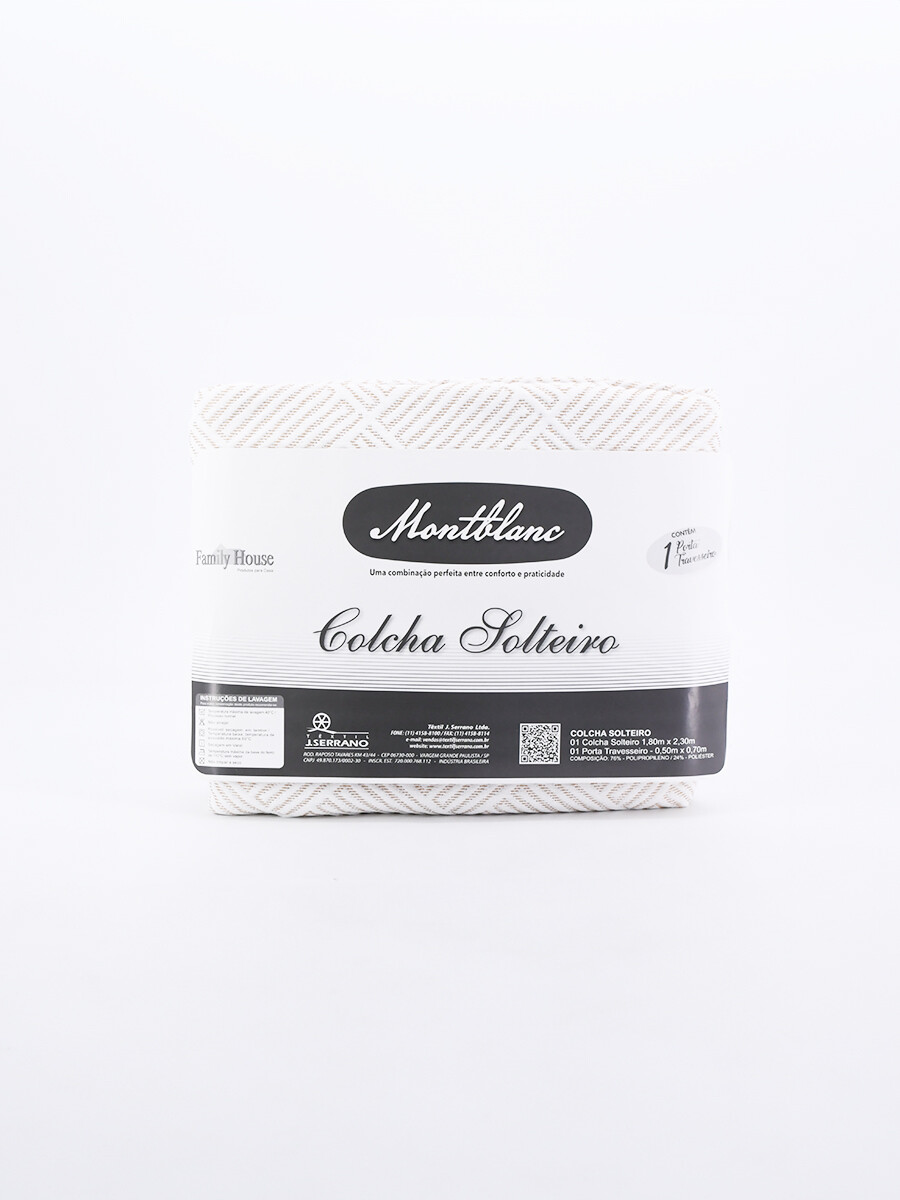 COLCHA MONTBLANC CON 1 FUNDA - BEIGE 