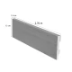 Zocalo Pvc Espuma Alta Densidad Blanco 1.5X15X2.70Cm GAMAS DE BLANCO