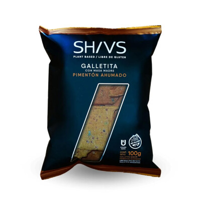 Galletas de pimenton ahumado Shivs 100g Galletas Pimenton Shivs 100g