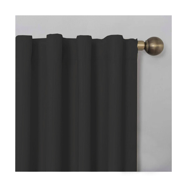 Cortina Alondra Home x1 Tela Panama Cocina Living 206x144 Atrix Variante Color Negro