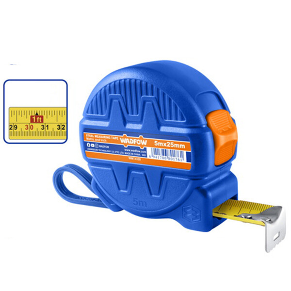 CINTA METRICA 5MT X 25MM WADFOW CINTA METRICA 5MT X 25MM WADFOW