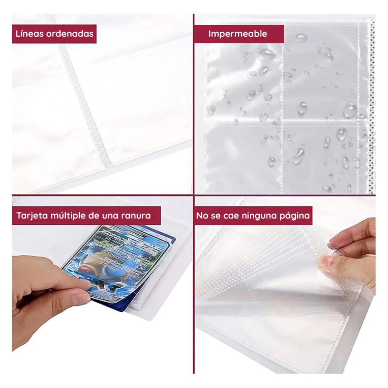 Álbum Cartas holográfico 3D para 432 Cartas Pokémon Álbum Cartas holográfico 3D para 432 Cartas Pokémon
