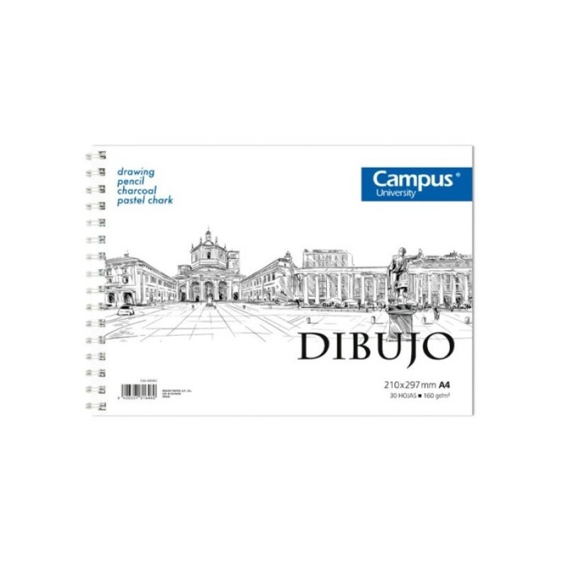 Block Dibujo A4 160 Grs 30 H Campus #Block Dibujo A4 160 Grs 30 H Campus