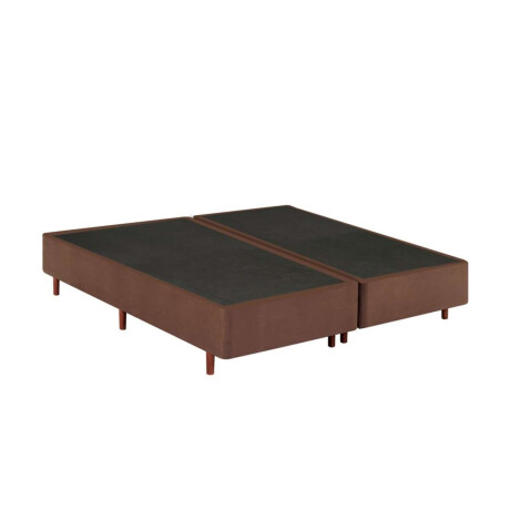 Bases x2 Sommier Queen Mannes Marron
