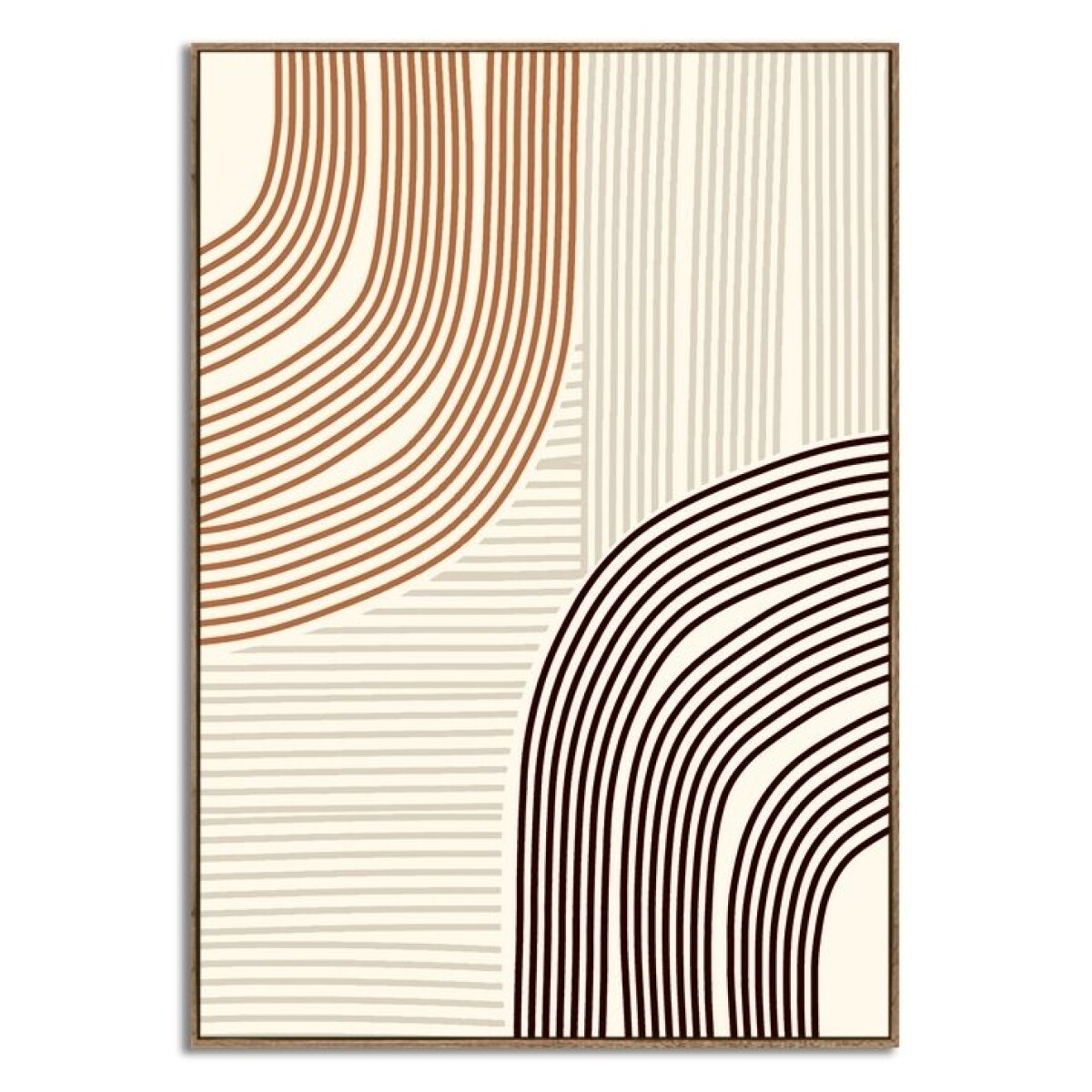 CUADRO CANVAS 30x40cm MARCO LINEAS 1 