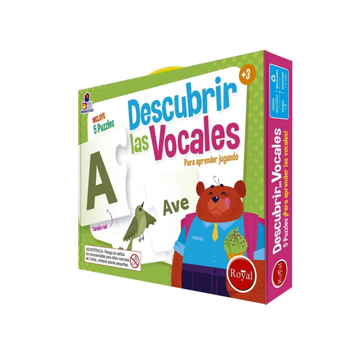 Descubrir Las Vocales en Valija Royal 